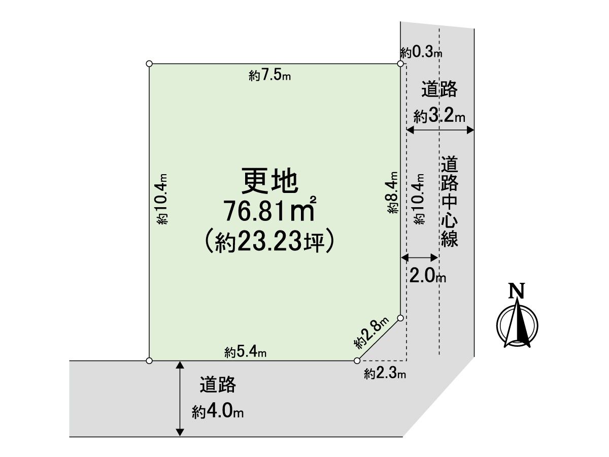 生野区鶴橋4丁目 土地 区画図 区画図