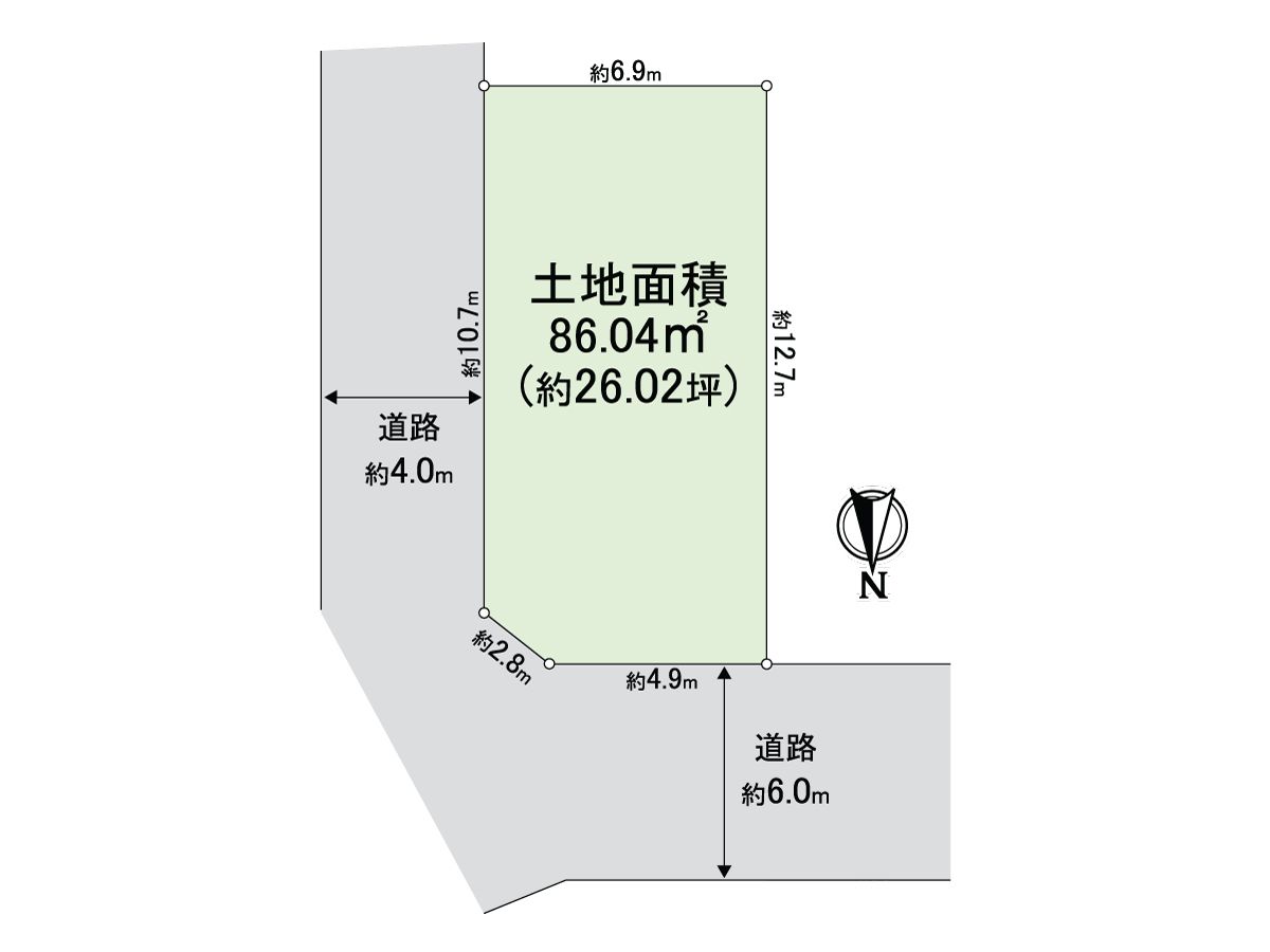 天王寺区上之宮町 戸建 区画図 区画図