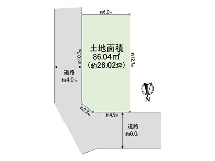 天王寺区上之宮町 戸建 区画図