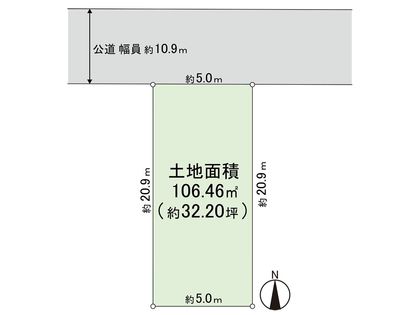 生野区新今里3丁目 土地 区画図