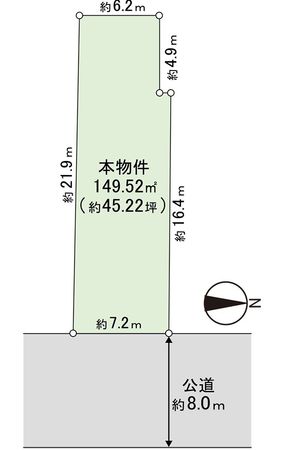 大阪市天王寺区上本町5丁目 区画図
