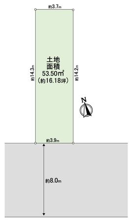 大阪市天王寺区石ケ辻町 地形図