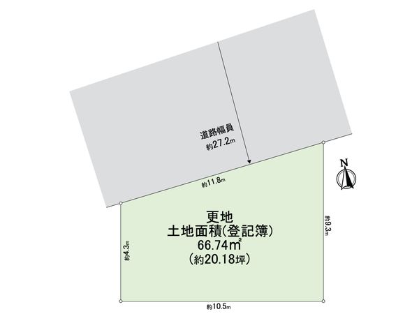 中央区谷町6丁目 土地 区画図 中央区谷町6丁目 土地 区画図