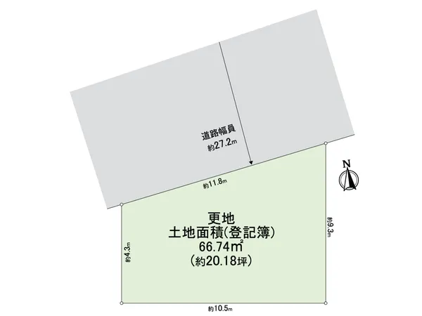 土地面積約20.18坪ございます。