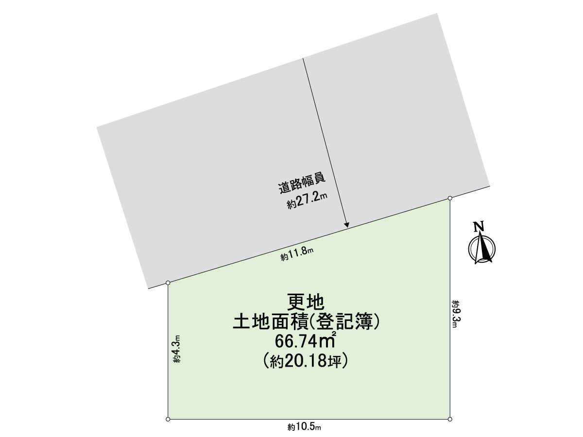中央区谷町6丁目 土地 区画図 区画図