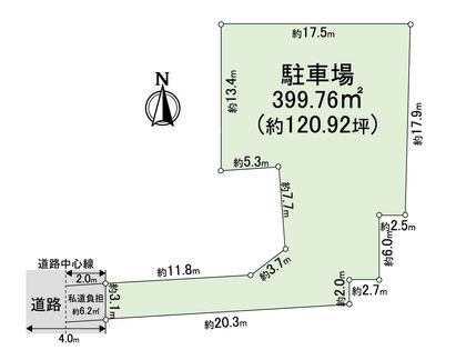 生野区桃谷2丁目 土地 区画図