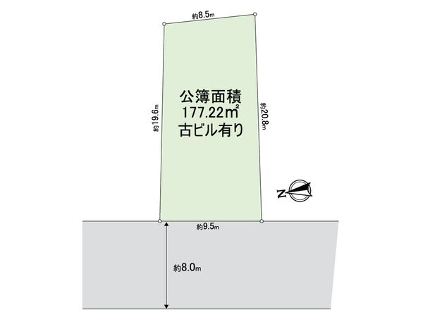 大阪市天王寺区寺田町1丁目 区画図