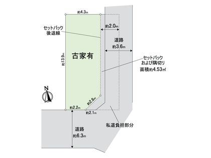 生野区中川2丁目 土地 区画図