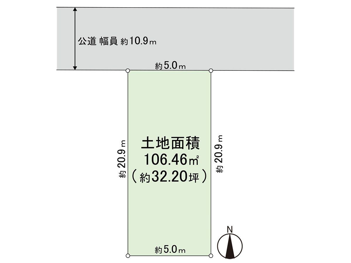 生野区新今里3丁目 土地 区画図 区画図