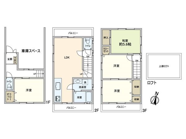 大阪市東成区玉津3丁目 間取図(平面図) 大阪市東成区玉津3丁目 間取図(平面図)