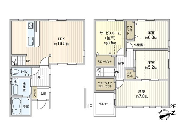 大阪市生野区巽北1丁目 間取図(平面図)