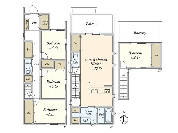 大阪市東成区大今里南5丁目 間取図(平面図) 大阪市東成区大今里南5丁目 間取図(平面図)