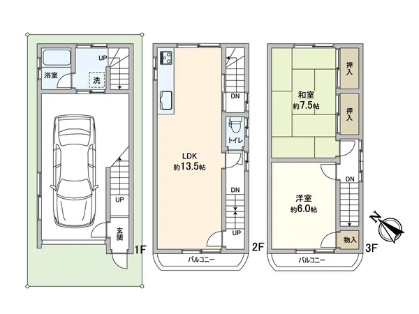 こちらが間取図でございます。