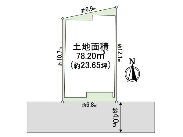 天王寺区舟橋町 戸建 区画図 区画図