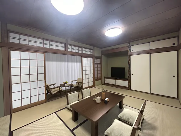 ※画像は実際の室内写真および間取り図をもとに、CGにて再現した「空室リフォームイメージ」に家具・調度品の配置例をCG合成したもので、実際とは多少異なります。また、家具等は販売価格に含まれません。