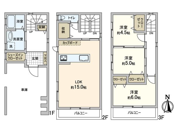 生野区巽北二丁目 戸建 間取図(平面図) 間取図(平面図)
