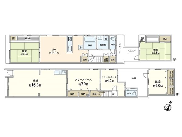 天王寺区玉造元町 間取図(平面図)