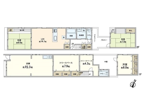 天王寺区玉造元町 間取図(平面図) 天王寺区玉造元町 間取図(平面図)