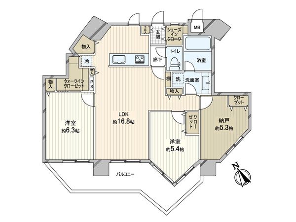 ふぁみーゆ勝山 間取図(平面図)