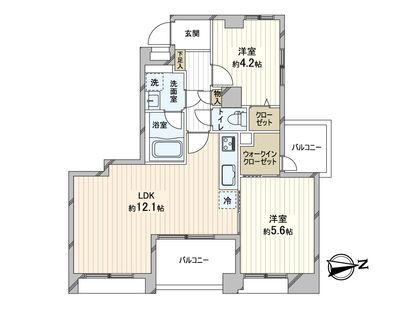 シーズ天王寺イーストⅡ 間取図(平面図)