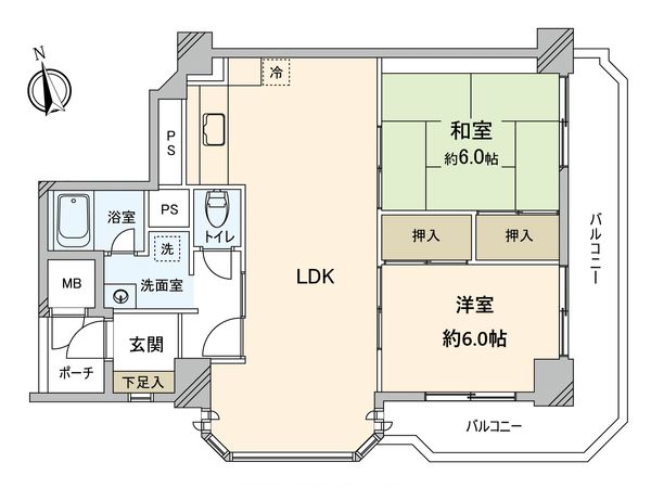 メトロハイツ今里 間取図(平面図)