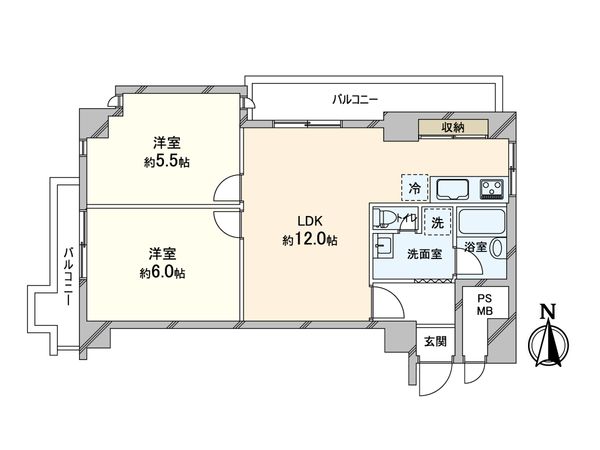 朝日プラザ高津第3 間取図(平面図)
