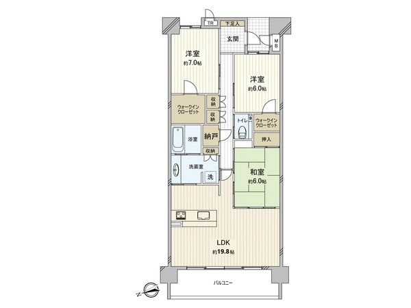 なんばセントラルプラザリバーガーデン 間取図(平面図)