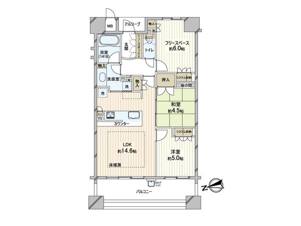 アリスト四天王寺夕陽ヶ丘 間取図(平面図) アリスト四天王寺夕陽ヶ丘 間取図(平面図)