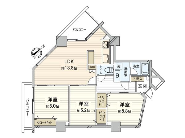 ノバオリンピアードタワー 間取図(平面図)