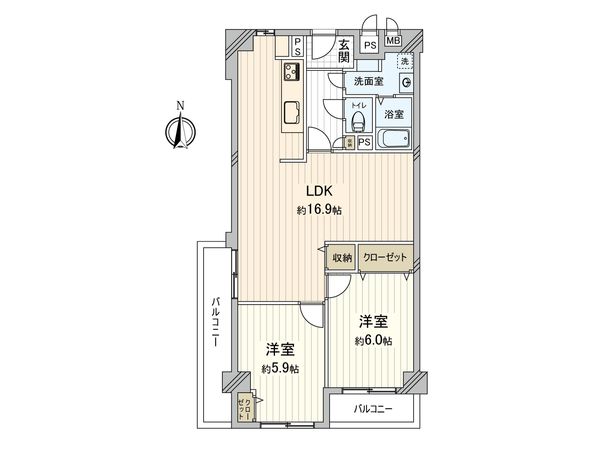 シャルマンコーポ今里 間取図(平面図) シャルマンコーポ今里 間取図(平面図)