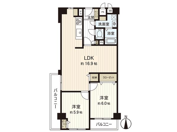 シャルマンコーポ今里 間取図(平面図) シャルマンコーポ今里 間取図(平面図)