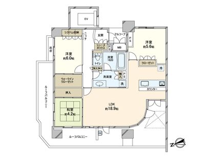 アリスト四天王寺夕陽ヶ丘 間取図(平面図)