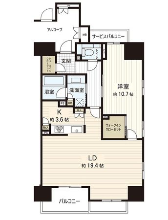 グランドメゾン大阪上本町 間取図(平面図) グランドメゾン大阪上本町 間取図(平面図)