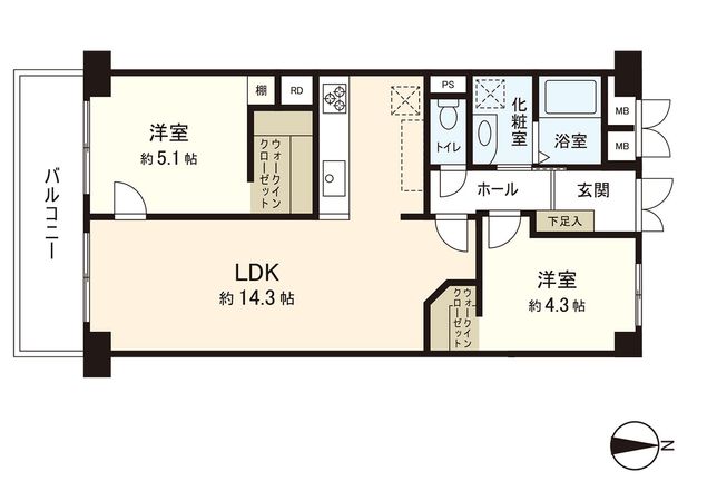 天王寺スカイハイツ 間取図(平面図) 天王寺スカイハイツ 間取図(平面図)