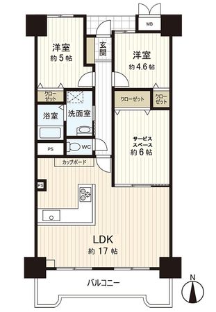 エルグリーンたつみ 間取図(平面図)