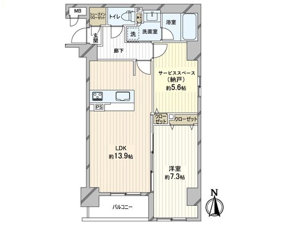 プレサンス上町台夕陽丘 間取図(平面図) プレサンス上町台夕陽丘 間取図(平面図)
