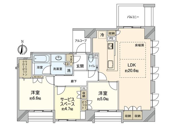 グランドメゾン松屋町 間取図(平面図) グランドメゾン松屋町 間取図(平面図)