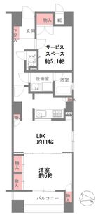 セザール夕陽丘 間取図(平面図)