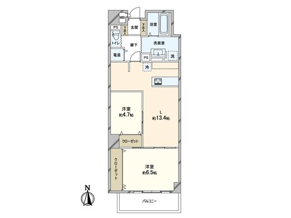 夕陽丘セントポリア 間取図(平面図) 夕陽丘セントポリア 間取図(平面図)
