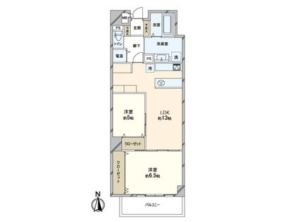 夕陽丘セントポリア 間取図(平面図)