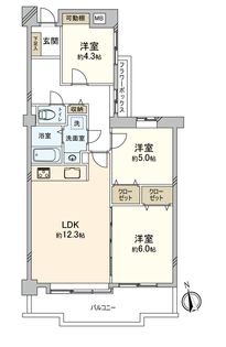 今里パーク・マンション 間取図(平面図)