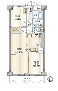 天王寺スカイハイツ 間取図(平面図)