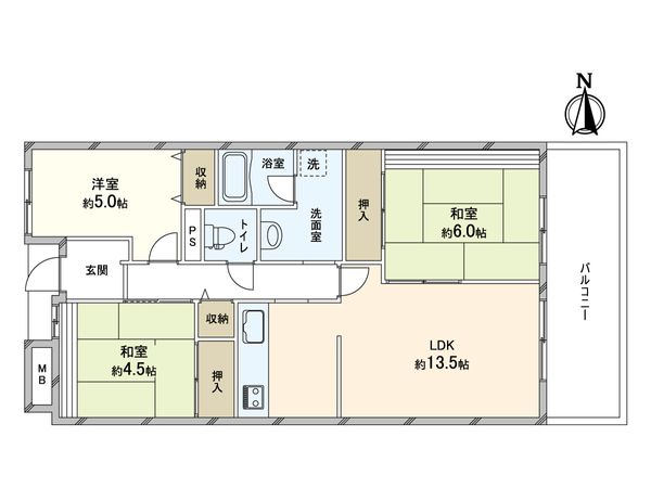 エルグリーンたつみ 間取図(平面図)