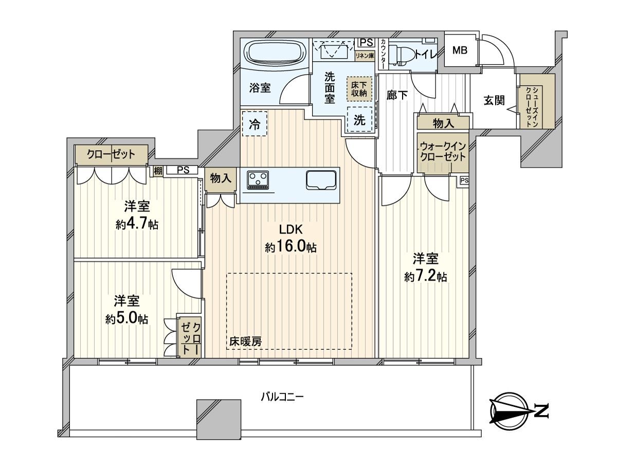 ピアッツァタワー上本町EAST 間取図(平面図) 間取図(平面図)
