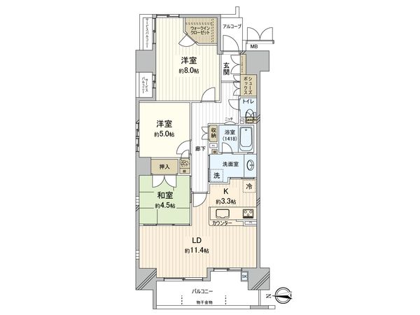アスティミア四天王寺東クレステージ 間取図(平面図) アスティミア四天王寺東クレステージ 間取図(平面図)