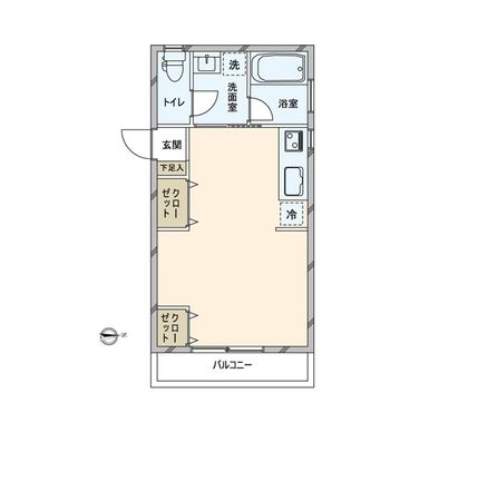 生野区桃谷4丁目 御幸マンション 間取図(平面図)