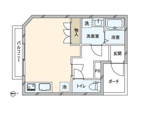 生野区桃谷4丁目 御幸マンション 間取図(平面図)