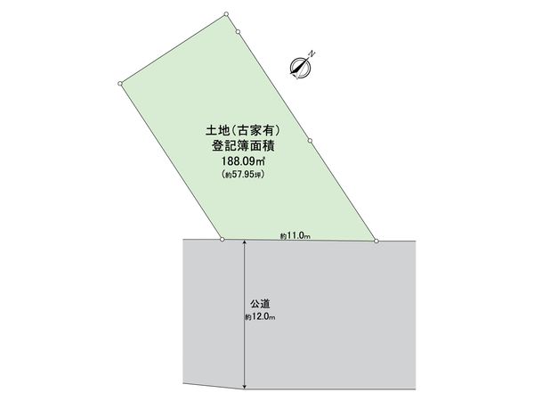 宇治市神明石塚 土地 区画図 区画図
