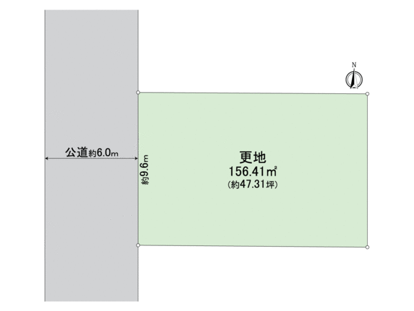 伏見区醍醐西大路町 建築条件付土地 9号地 地形図