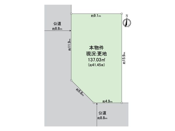 宇治市木幡御蔵山 間取図(平面図)